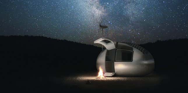Image for article titled Portable, solar-powered ecocapsules mean you can live rent- and electric-bill free, globally