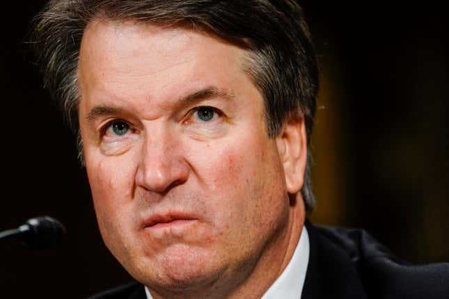 Image for article titled Brett Kavanaugh Denied American Right to Finish Dessert at Steakhouse in Peace
