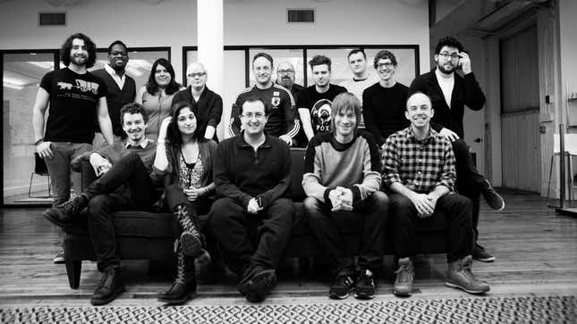 Every time I see this 2015 staff photo, where only a single person (our current EiC Patricia Hernandez) is still at the site, I feel like Luke Skywalker looking at the force ghosts at the end of Return of the Jedi