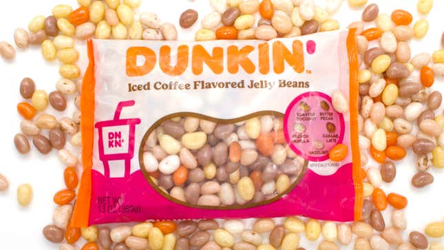 Bag of Dunkin' Iced Coffee Flavored Jelly Beans