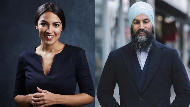 Image for article titled Alexandria Ocasio-Cortez Vs. Jagmeet Singh At Among Us, Streamed Tonight