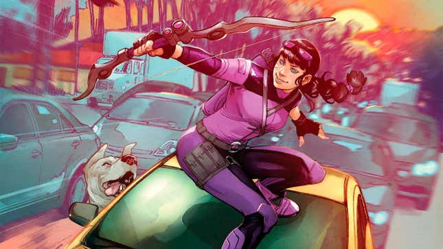 Image for article titled Hawkeye: Kate Bishop is a step backward for the new MCU hero