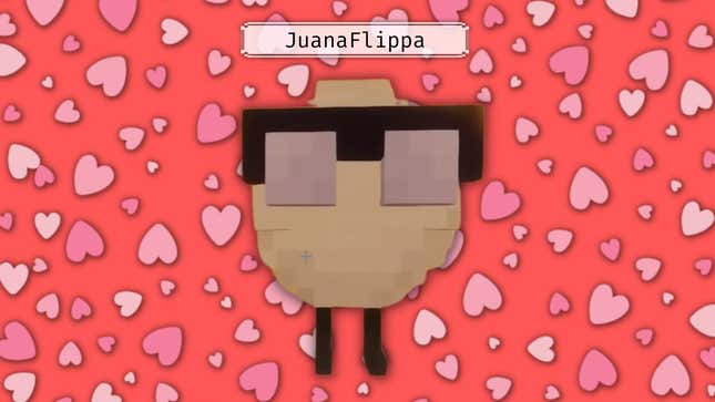 An illustration of the Minecraft egg named JuanaFlippa.