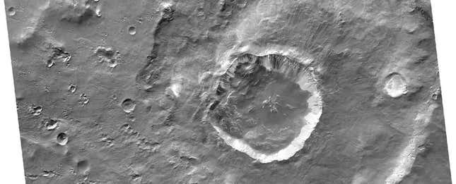 Imagen para el artículo titulado Identifican el lugar preciso en Marte de donde vino su meteorito más famoso