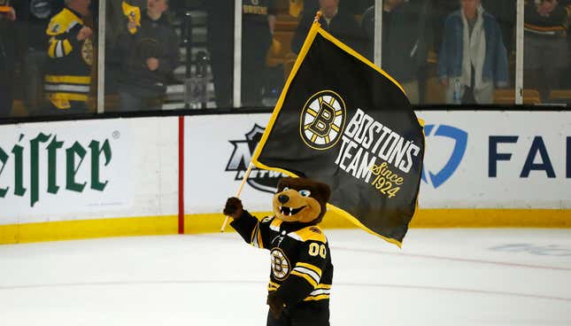 Image for article titled The Bruins Don&#39;t Want To Talk About Getting Into Bed With Barstool Sports