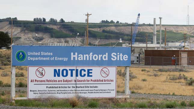 The Hanford Nuclear Reservation near Richland, Washington.