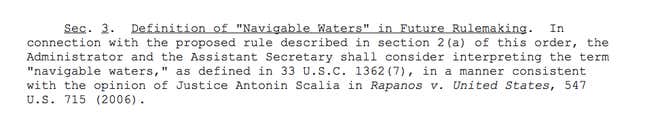 Image for article titled Trump’s rollback of a clean water rule hinges on a definition of “waters” Scalia found in a dictionary