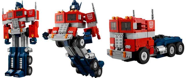 Imagen para el artículo titulado El nuevo Lego de Transformers tiene 1500 piezas y se puede transformar