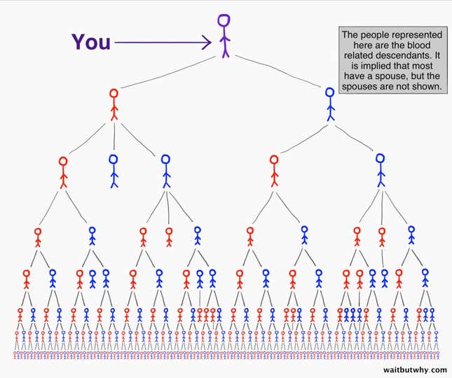 Image for article titled Everyone on Earth is actually your cousin