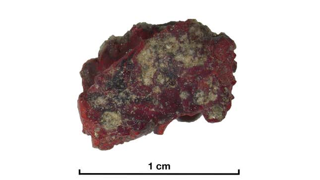 The red trinitite that held a quasicrystal.