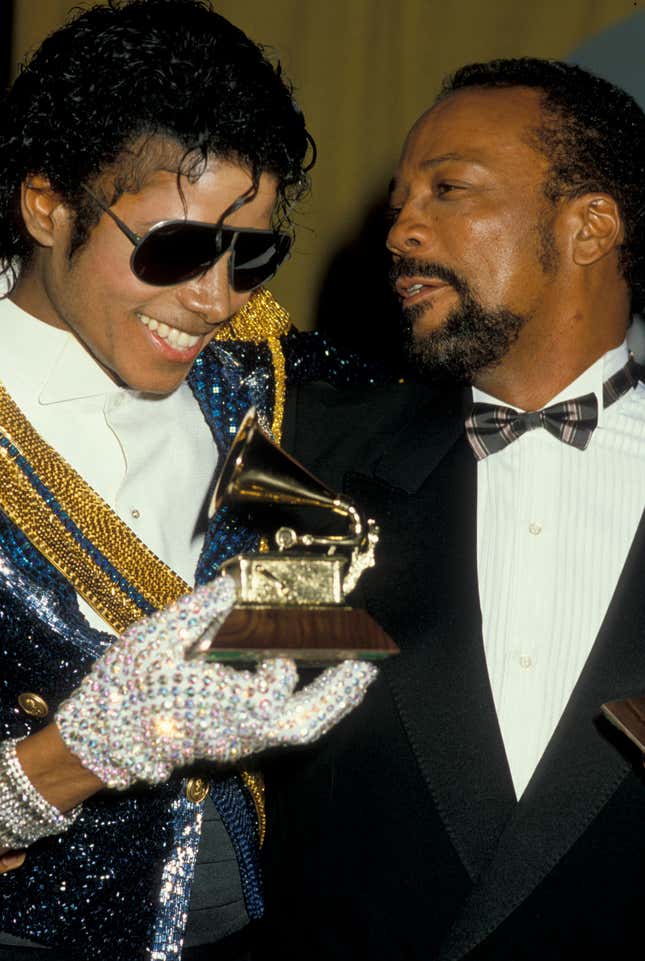 Michael Jackson with Quincy Jones