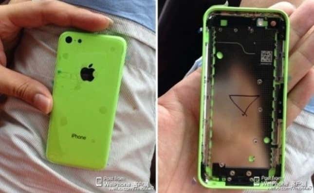 Image for article titled If these leaked images are real, the forthcoming “cheap” iPhone is hideous
