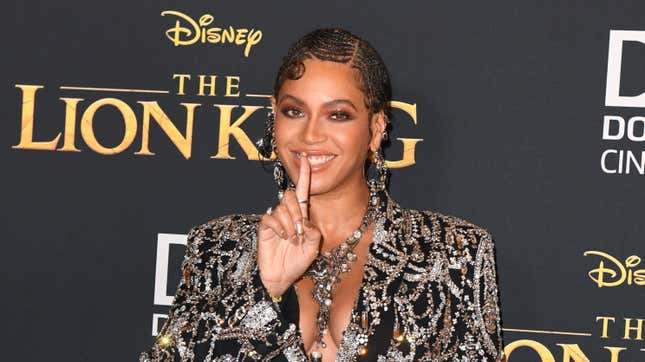 Beyonce arrives for the world premiere of Disney’s “The Lion King” on July 9, 2019 in Hollywood. 