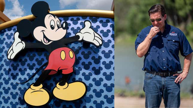 Mickey Mouses squares off with Ron DeSantis