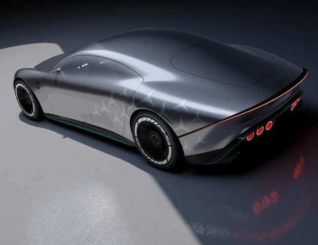 Those six circular taillights look cool in an old-school muscle-car way.