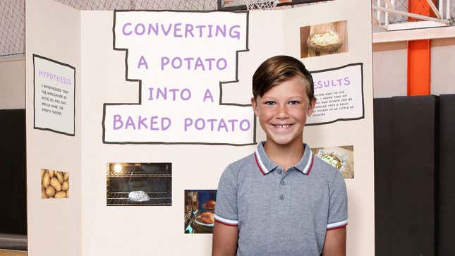 Image for article titled Underwhelming Science Fair Experiment Converts Potato Into Baked Potato