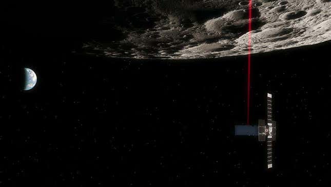 Render que muestra la sonda Lunar Flashlight de la NASA.