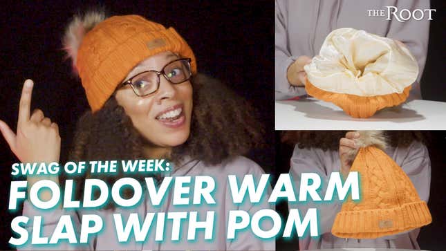 The Foldover Warm Slap with Pom By Grace Eleyae Is Our Swag Of The Week