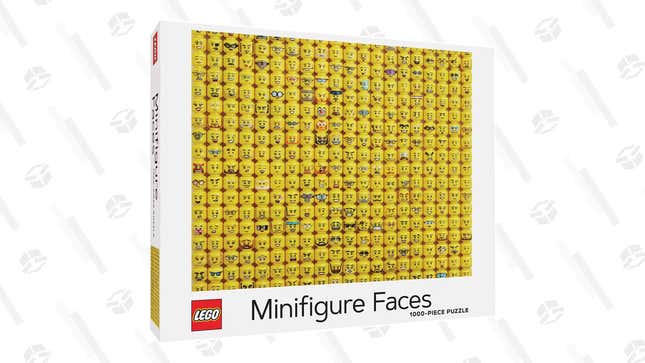 1000-piece LEGO Minifigure Faces Puzzle | $10 | Amazon