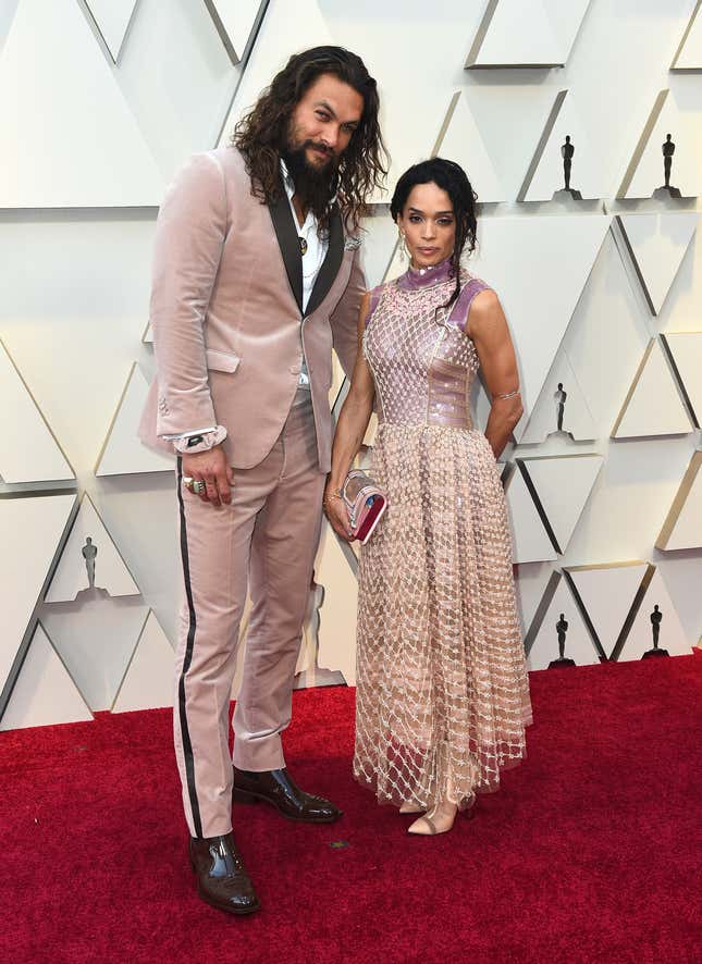 Jason Momoa and Lisa Bonet.