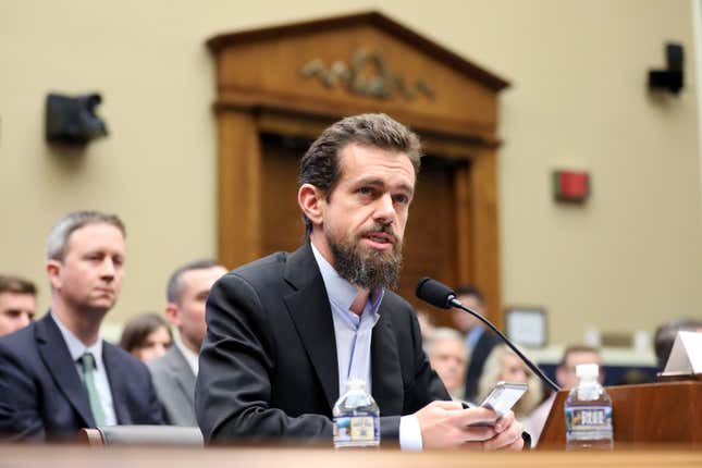 Dorsey testifies before the House Energy and Commerce Committee. 