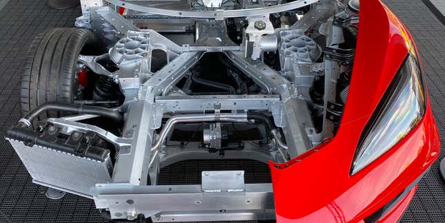 Image for article titled How The 2020 Chevrolet Corvette Repurposes Brake Parts For Front Axle Lift