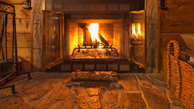 Image for article titled How to Maximize the Heat From Your Fireplace