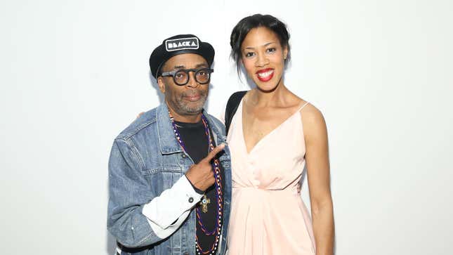 Spike Lee and Gordon Parks Foundation Fellow Deana Lawson attend Gordon Parks Foundation: 2018 Awards on May 22, 2018, in New York City.