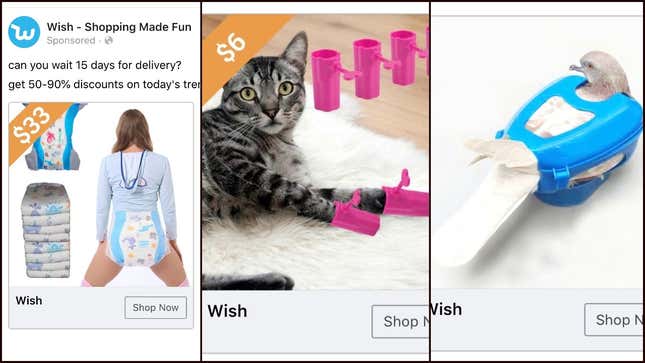Image for article titled Last Call: Let's play “WTF is Wish trying to sell me?”
