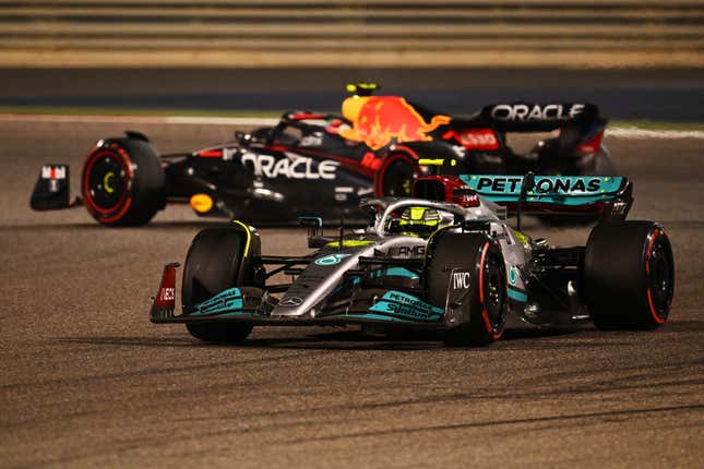 Image for article titled Ferrari Finish 1-2 In F1's Bahrain Season Opener, Both Red Bulls Retire