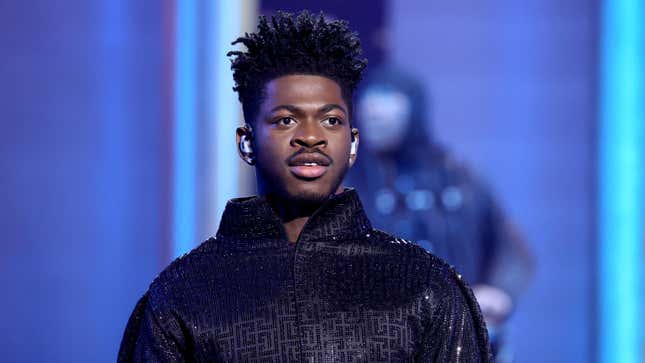  Lil Nas X performs onstage during the 64th Annual GRAMMY Awards on April 03, 2022 in Las Vegas, Nevada.