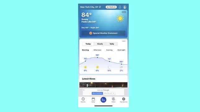 Image for article titled Nine Weather Apps That Will Make You Forget Apple Killed Dark Sky