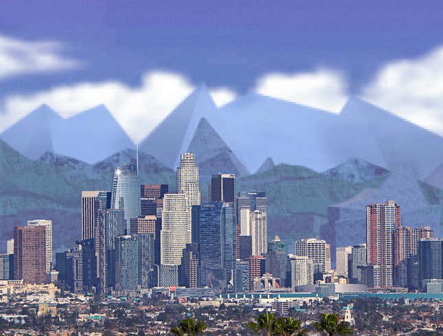 Image for article titled Lower Smog Levels Revealing Poorly Rendered Parts Of California