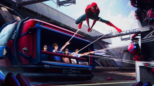 Early concept art of Web Slingers: A Spider-Man Adventure.