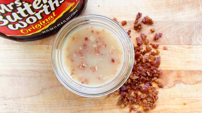 Image for article titled Make a Breakfast Vinaigrette With Bacon and Mrs. Butterworth’s