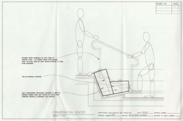 Design adjustments, Kevin Roche John Dinkeloo and Associates.