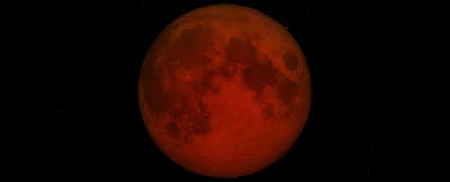 Imagen para el artículo titulado La NASA muestra en vídeo un espectacular eclipse lunar total desde el espacio