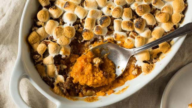 sweet potatoes with marshmallow