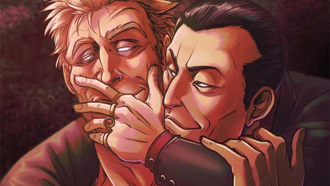 Giovanni holding Lieutenant Surge