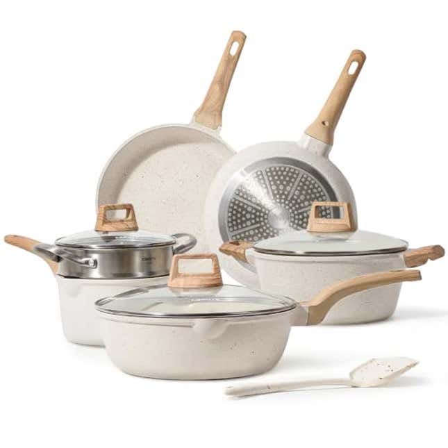 Image for article titled Upgrade Your Cooking Game with 47% Off the CAROTE Pots and Pans Set: A Hip, Stylish, and Affordable Kitchen Essential