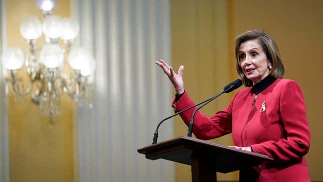 Image for article titled Nancy Pelosi Made Everyone Sit Through a Song From Hamilton for the Insurrection Anniversary