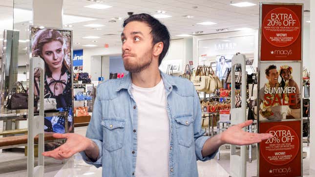 Image for article titled Man Exiting Store While Alarm Sounds Makes Big Show Of Looking Surprised To Appear Innocent