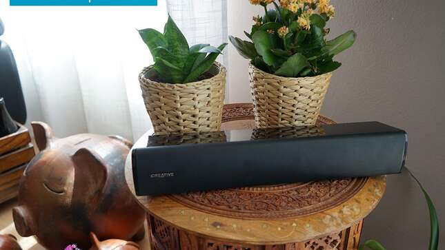 Creative Stage Air V2: una barra de sonido barata ideal para sobremesas, portátiles o... barbacoas
