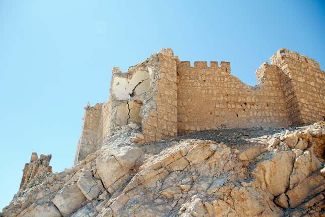 The citadel in Palmyra, March 27 2016.