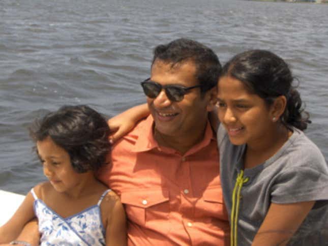 Ram and the kids in Florida.