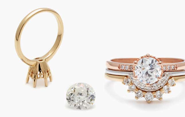 engagement ring, old european cut, anna sheffield