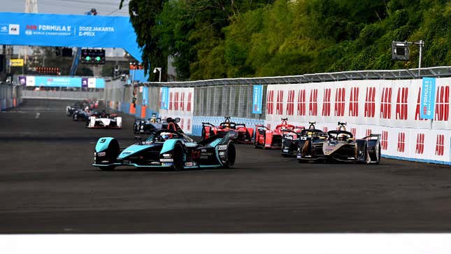 Image for article titled Jaguar&#39;s Mitch Evans Wins Formula E&#39;s Inaugural Race in Jakarta