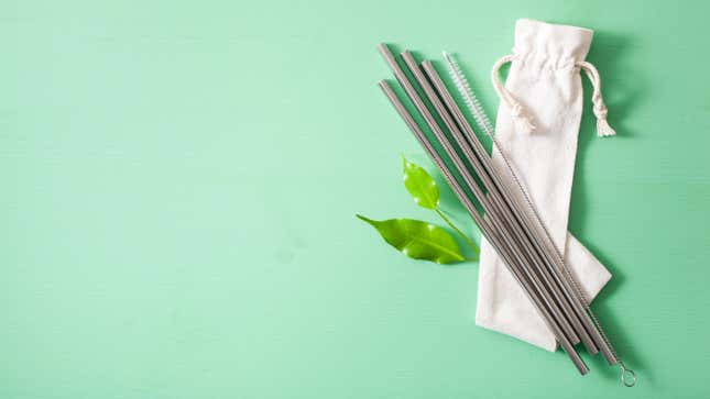 Image for article titled How to Clean Reusable Straws (Because Yours Are Probably Gross)