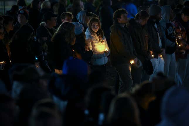 UVA students attended a candlelight vigil Monday night.