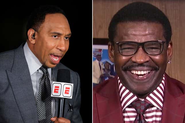 Image for article titled ESPN Removes Max Kellerman from First Take; Which Means Screamin&#39; A. Smith and Michael Irvin Could be Tormenting Us Very Soon